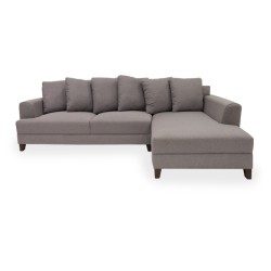 Sala Esquinera B/der Tela Gris Claro Lav