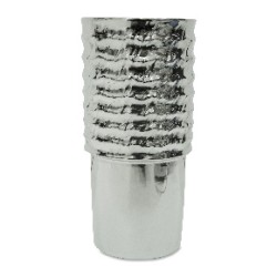 Jarron Duo Aros 25 Cm Plateado
