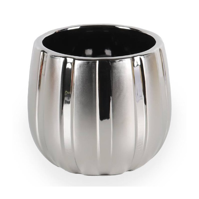Base Lineas Verticales 16 Cm Plateada