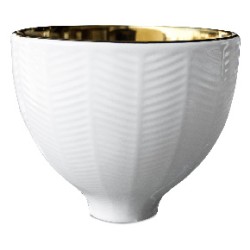 Base Lineas 14 Cm Blanca/dorada